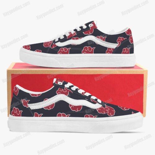 0a31b80cfa9f41b8826567ef43413419.jpg Custom Made Akatsuki Low Top Canvas Sneakers