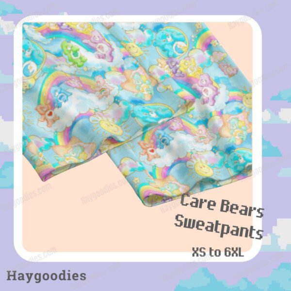 11-1-1.jpg CareBears Unisex Knitted Fleece Sweatpants-XS to 6XL
