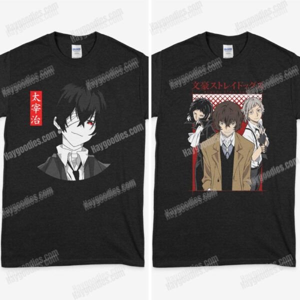 11-2.jpg Bungo Stray Dogs Unisex Black T-Shirts-Adult Sizes S to 5XL-Various Designs