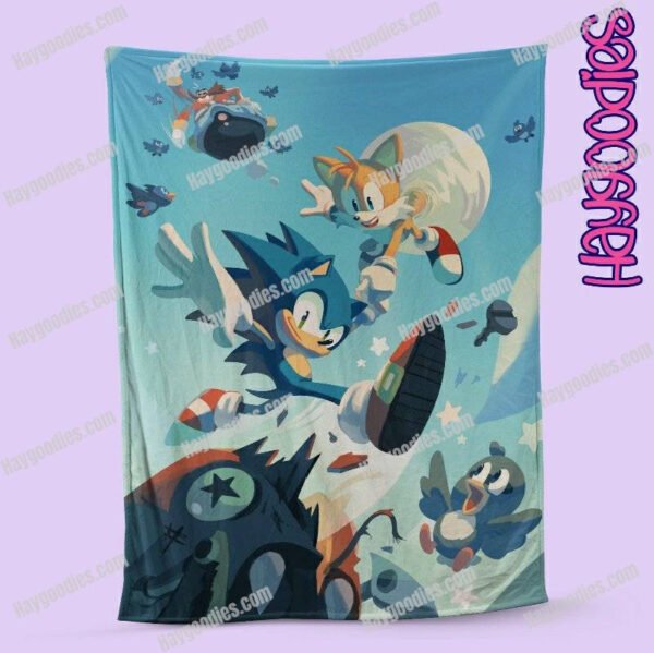 Sonic and Friends Super Soft Fleece Blanket-Various Sizes and Designs