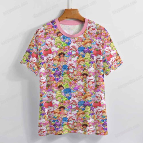 Strawberry Shortcake Pattern T-Shirt-XS to 7XL