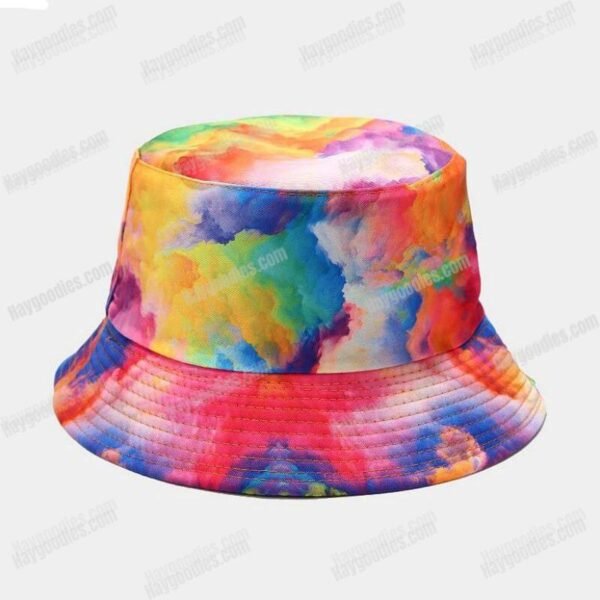 1626437907683_1.jpg Multicolor Tie-dye Reversible Bucket Hat