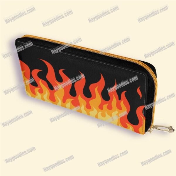 Little Red Fire Demon PU Leather - Zipper Purse