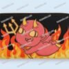 Little Red Fire Demon PU Leather - Zipper Purse