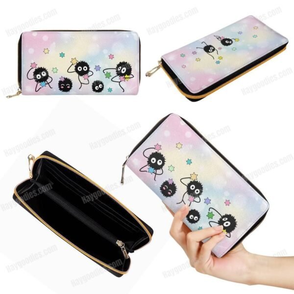 Kawaii Cute Soot Sprites PU Zipper Purse