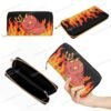 Little Red Fire Demon PU Leather - Zipper Purse