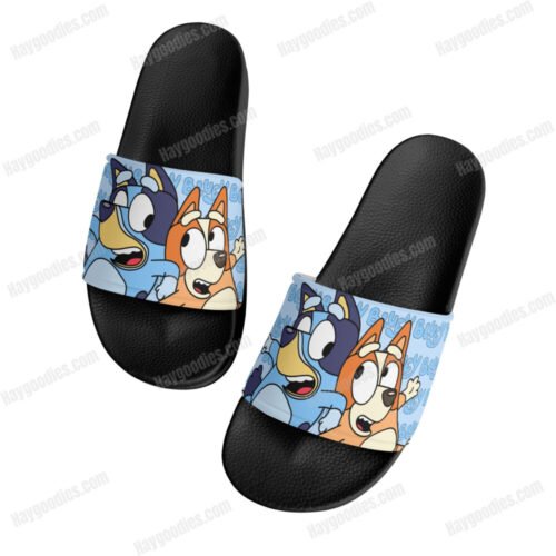 1742148222-1-ZHmE8CAkUd-1.jpeg Custom Made Bluey and Bingo Kids Slides Sandals