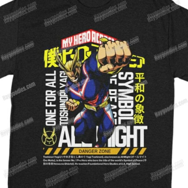 My Hero Academia/Boku No Hero Academia Unisex Black T-Shirts-Kids and Adult Sizes to 5XL-Various Designs