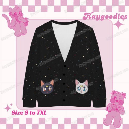 Luna and Artemis Knit Cardigan-S to 7XL