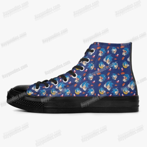 Sonic the Hedgehog High Top Canvas Shoes - Black