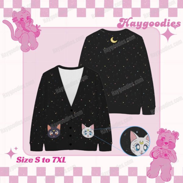 Luna and Artemis Knit Cardigan-S to 7XL