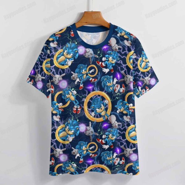 Sonic Pattern T-Shirt-XS to 7XL