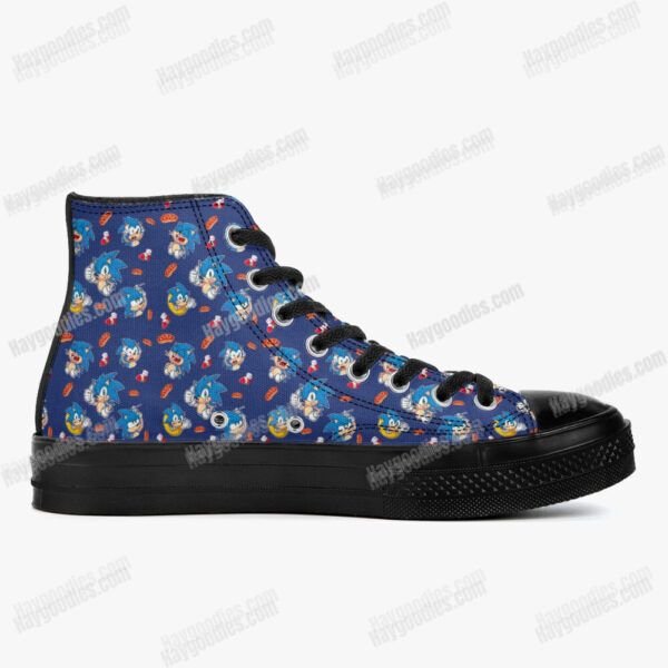 Sonic the Hedgehog High Top Canvas Shoes - Black