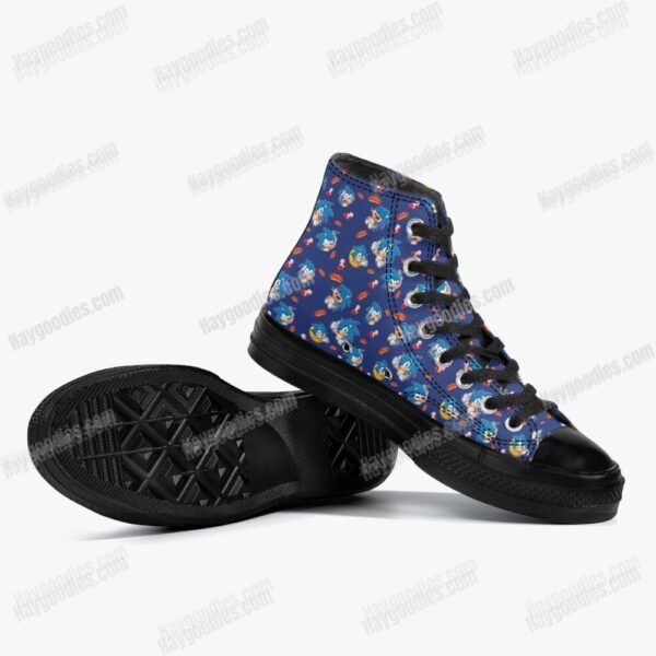 Sonic the Hedgehog High Top Canvas Shoes - Black