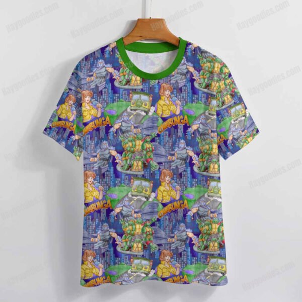 Ninja Turtles Pattern T-Shirt-XS to 7XL-Green