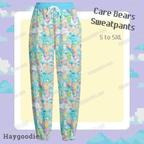 8.jpg CareBears Unisex Knitted Fleece Sweatpants-S to 5XL