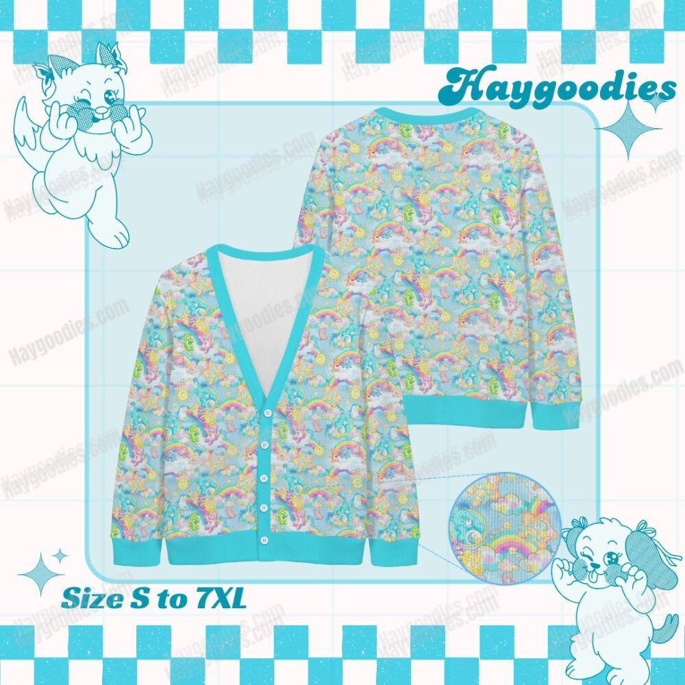 9.jpg Carebears Pattern Knit Cardigan-S to 7XL
