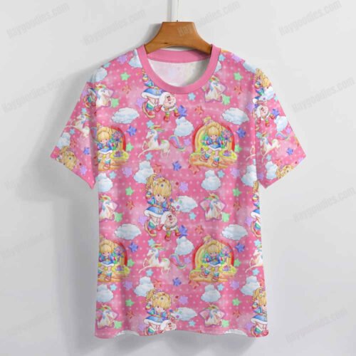 Rainbow Brite Pattern T-Shirt-XS to 7XL