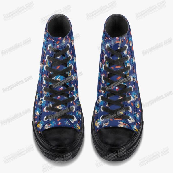 Sonic the Hedgehog High Top Canvas Shoes - Black