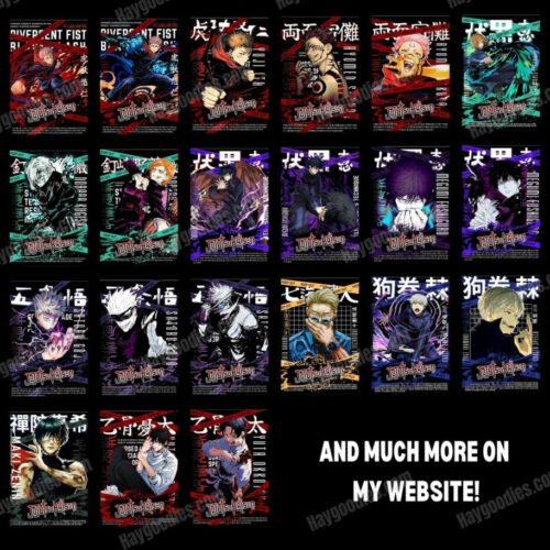 Jujutsu Kaisen Anime Unisex T-Shirts-Kids and Adult Sizes to 5XL-Various Designs