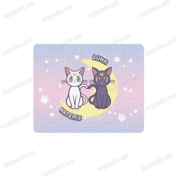 Luna and Artemis Rectangle Mousepad