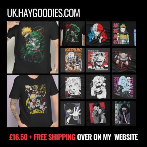 GRIDS_20241126_180714_0000.jpg My Hero Academia Anime Unisex T-Shirts-Kids and Adult Sizes to 5XL-Various Designs