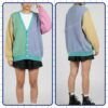 Colour Block Classic Knitted Cardigan – Cozy, Stylish & Size-Inclusive S–7XL