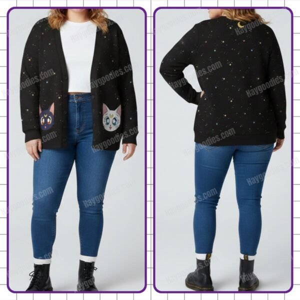2025/04/GridArt_20251122_103701065.jpg Luna & Artemis Knit Cardigan – Sailor Moon Cats - S–7XL