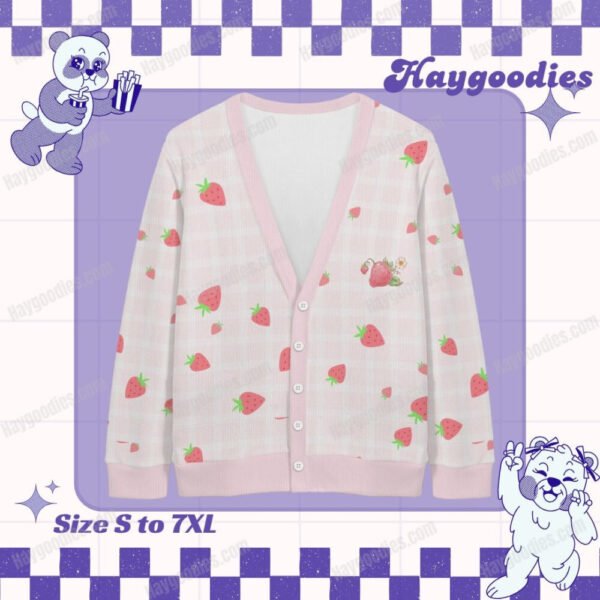 Strawberry Shortcake Knit Cardigan-S to 7XL