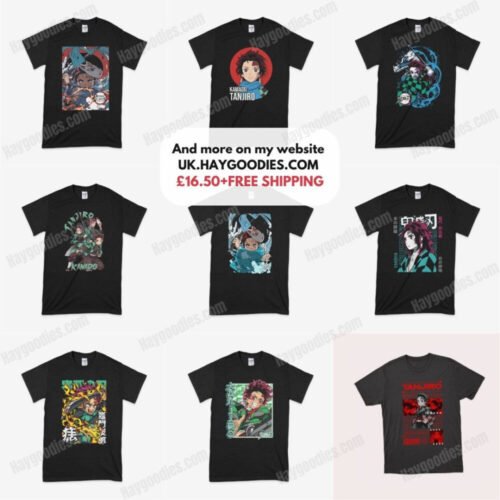 Tanjiro Demon Slayer Anime Unisex T-Shirts-Kids to Adult Sizes S to 5XL-Various Designs