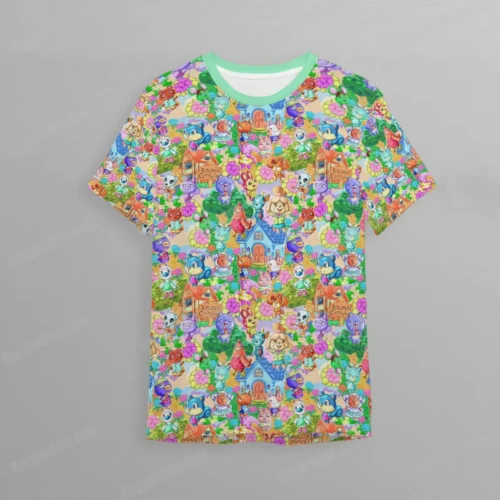 Animal Crossing Pattern Kids Unisex T-Shirt