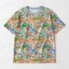 animalcrossing-fr Animal Crossing Pattern T-Shirt-XS to 7XL-Blue
