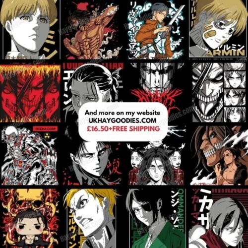 aotbboard Attack On Titan Anime Unisex T-Shirts-S to 5XL-Various Designs