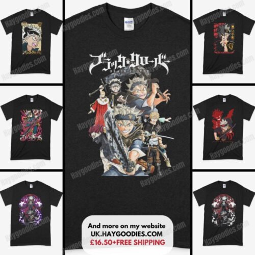 astamockup.jpg Asta Black Clover Anime Unisex T-Shirts