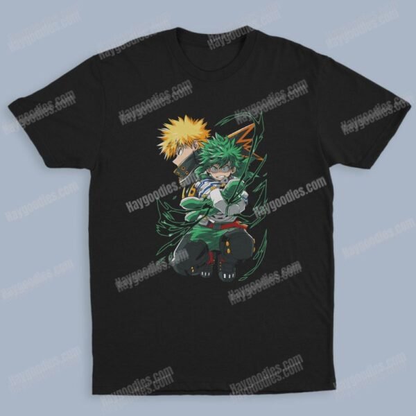 Midoriya Izuku Unisex Black T-Shirts-Kids and Adult Sizes to 5XL-Various Designs
