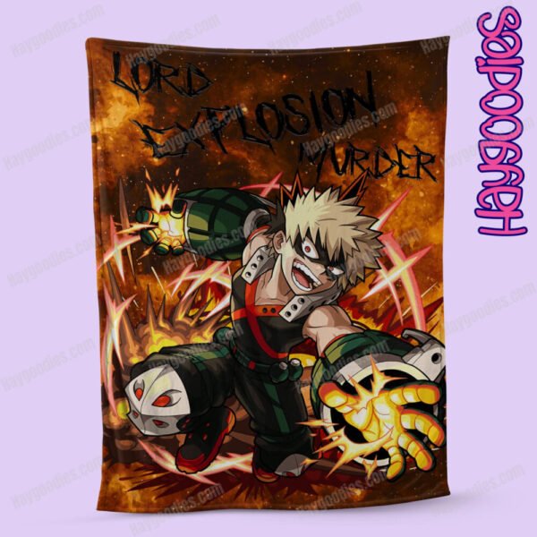 Bakugo Katsuki Soft Fleece Blankets | Cosy Throws Multiple Sizes