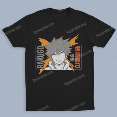 bakugo-o.jpg Bakugo Katsuki Unisex Black T-Shirts-Kids and Adult Sizes to 5XL-Various Designs