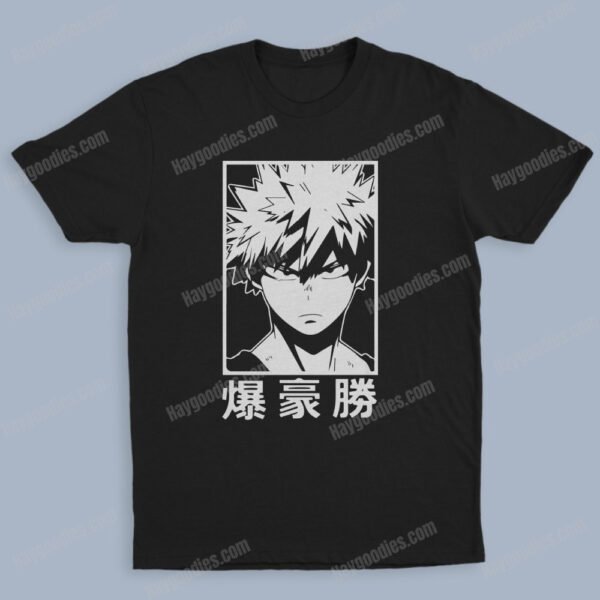 Bakugo Katsuki Unisex Black T-Shirts-Kids and Adult Sizes to 5XL-Various Designs