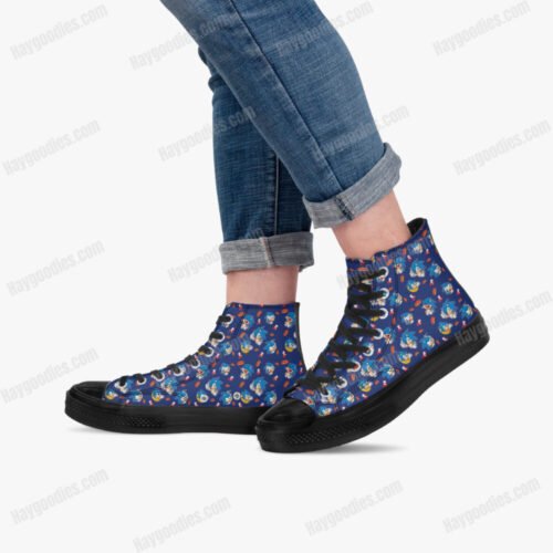 Sonic the Hedgehog High Top Canvas Shoes - Black