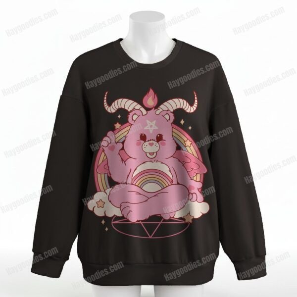 Care Bearphomet Sweatshirt UK | Relaxed Fit Drop-Shoulder | XS-6XL | Unisex | Various Colours