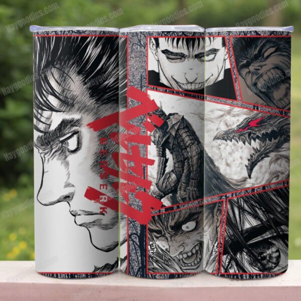 berserk1b.jpg Berserk 20oz Skinny Tumbler with Straws