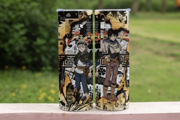 blackclover-scaled-1.jpg Black Clover 20oz Skinny Tumbler with Straws