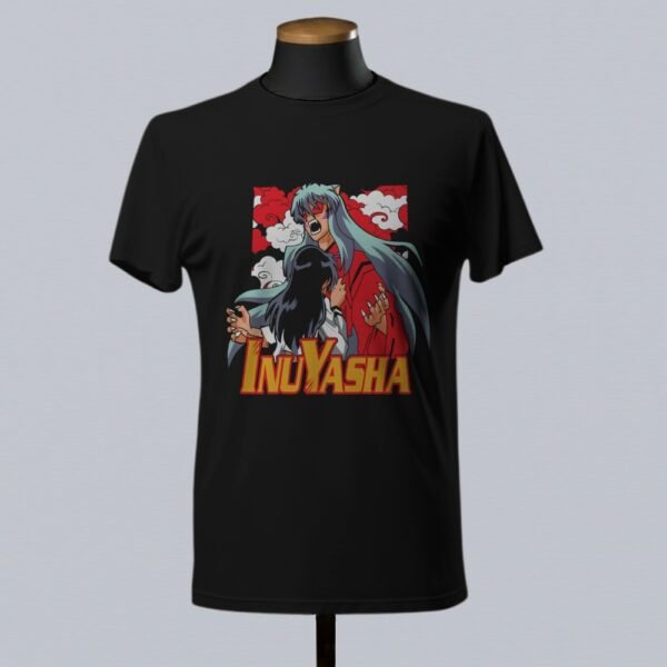 blktee inuyasha5 Inuyasha Anime Unisex T-Shirts-Kids and Adult Sizes to 5XL-Various Designs