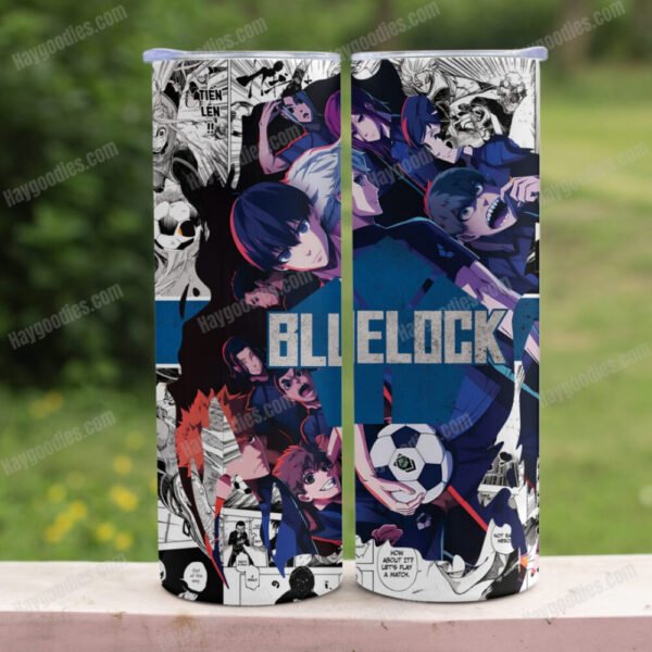 bluelock1.jpg Blue Lock Characters 20oz Skinny Tumbler with Straws