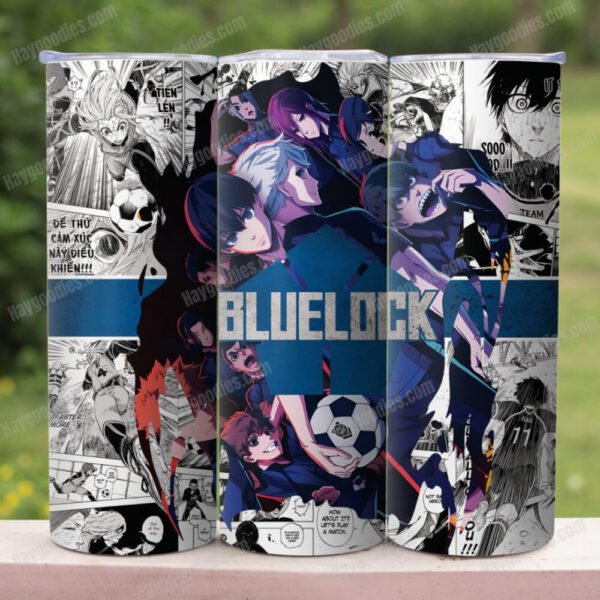bluelock1b.jpg Blue Lock Characters 20oz Skinny Tumbler with Straws