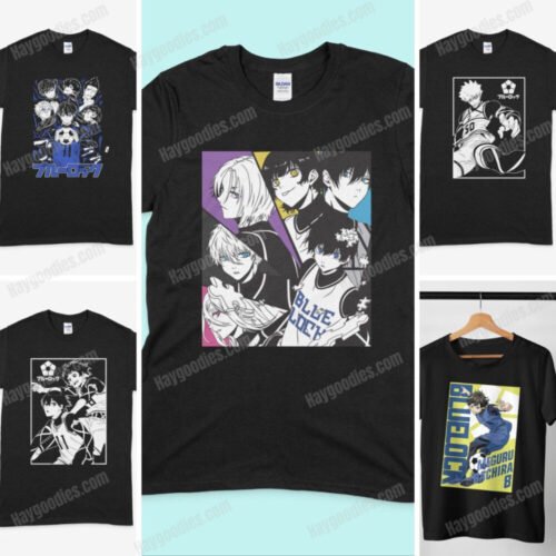 bluelocktees.jpg Blue Lock Anime Unisex T-Shirts-Kids and Adult Sizes to 5XL-Various Designs