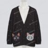 Black Sailor Moon–inspired Luna & Artemis cardigan