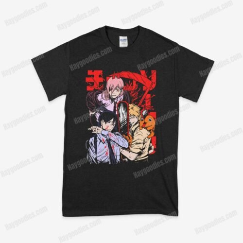 cast1.jpeg Chainsaw Man Anime Unisex T-Shirts-S to 5XL