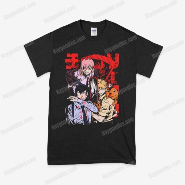 cast1.jpeg Chainsaw Man Anime Unisex T-Shirts-S to 5XL