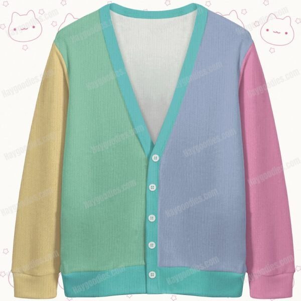 colour block cardigan s-7xl